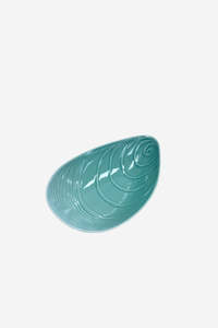 Mussel Porcelain Bowl - Aqua