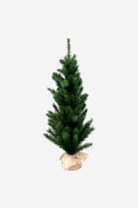 Flocked Tree Green - Small