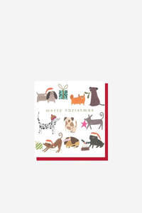 Caroline Gardner - Merry Christmas Dogs Festive Activities - Christmas Card