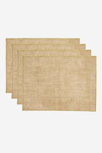 Starry Gold Lurex Jute Placemats - Set of 4