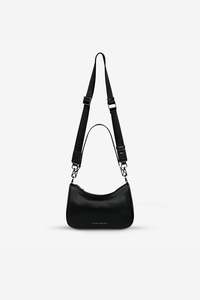 Bags And Wallets: Look Both Ways Handbag - Black