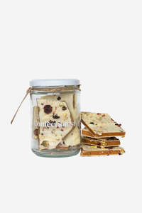Edibles: Christmas Edition - White Chocolate Pistachio & Berry Toffee