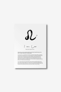 Wall Art: Star Sign Print - Leo