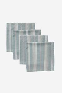 Swansea Napkin Set - Blue Stripe
