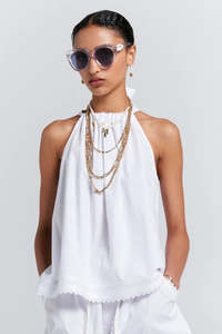 Wear: Scout Bow Back Top - Off-White