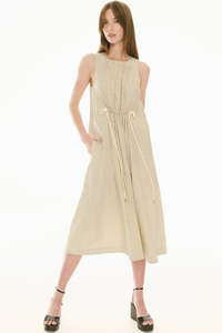 Clothing: Fable Tank Dress - Ivory/Ink