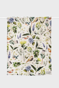 Table Linen Accessories: Tea Towel - Natural Botanica