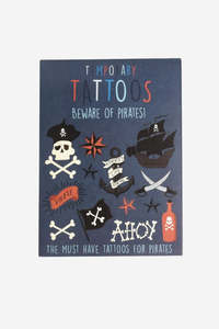 Baby Kids Collection: Temporary Tattoos - Beware of the Pirates