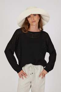 Wear: Halo Knit Long Sleeve - Black