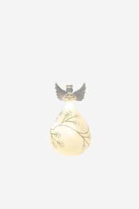 Sale: Frosted Round Glass Angel - Small