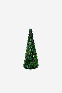 Sale: Frost Drop Glass Tree - Dark Green
