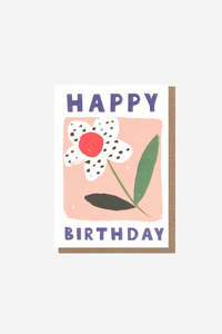 Gifting: Happy Birthday Flower - Mini Card