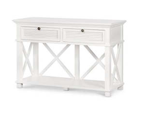 Hall Tables: Hampton/ Coast White 2 Drawer Hall Table $300 off