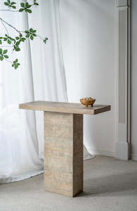 Hall Tables: Cement Console Table Natural