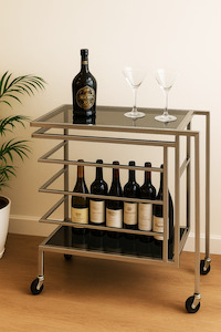 Dining 1: All Star Trolley Stainless Steel Silver