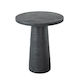 Cement Round Side Table BLACK