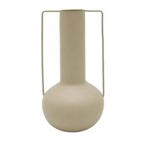 Vases Jugs Jars: Pippy  Metal Vase White 8x35CM