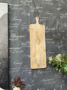 LONG WOODEN CHOPPING BOARD 80CM