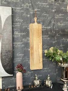 Trays Boxes: LONG WOODEN CHOPPING BOARD 100Cm