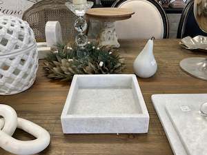 Marble Napkin Box 20x20cm