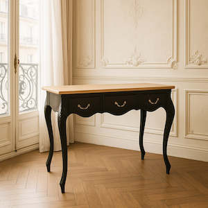 Desk: Recoco Antique Black Desk