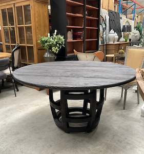 New Arrival: 1.5M Round Dining Table Black