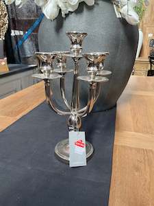 Silver Candle holder 5 Heads