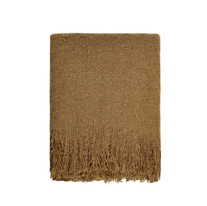 Clearance: Cosy Throw- Rugby Tan