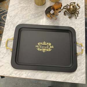 Black Vintage Tray 64x39