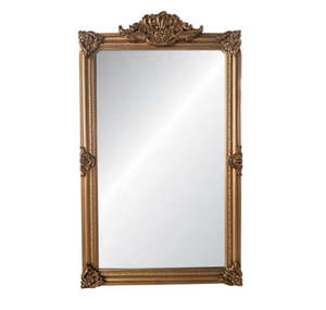 ORNATE BEVELLED MIRROR - ANTIQUE GOLD 2M H
