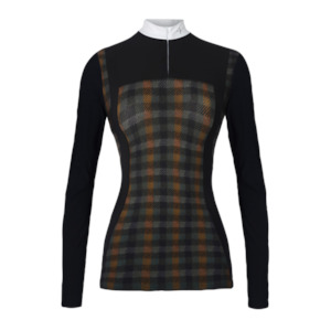 Equestrian: COMPETITION SHIRT "JACKY" FOREST CHECK
