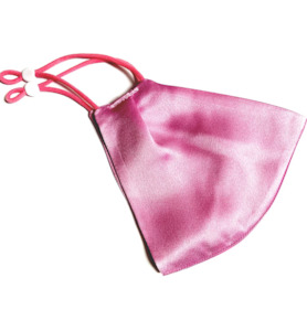 Accessories: SILK MASK- PINK