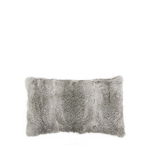 Homewares: Can be ordered in: ARCTIC RABBIT CUSHION FULL SKIN GREY 30cm x 50cm