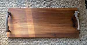 Dining: SERVING BOARD- Native Kauri Timber and NZ Deer Antler
