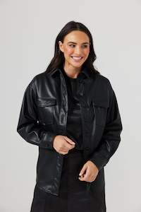 Trinity Shacket- BLACK