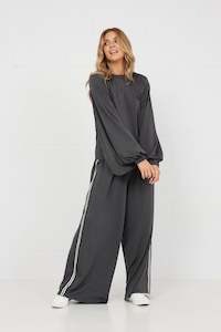 Jumpers: Eleanor Top- Black Honeycomb