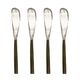 Burnished Black And Stainless Steel Spreaders (4pc Per Set)