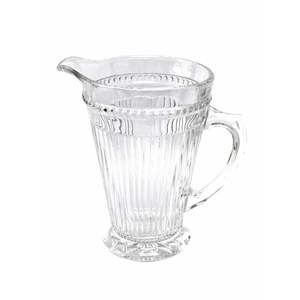 Sale: RIBBED WATER JUG CLEAR