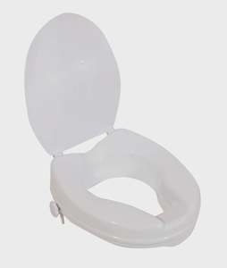 Bathroom Toilet: Viscount Raised Toilet Seat With Lid 2'