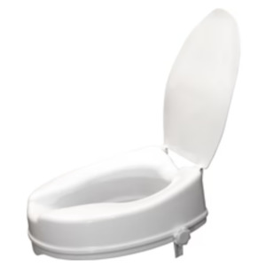 Toilet: Viscount Raised Toilet Seat With Lid 4'