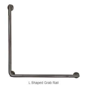 Grab Or Safety Rails: Grab Rail L Shaped - Stainless