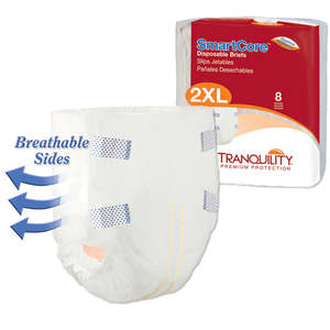 Continence: Tranquility SmartCore Bariatric Breathable Briefs