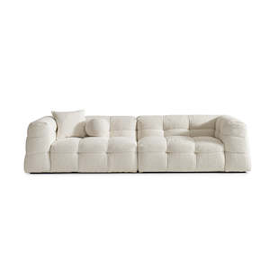 MILO Fabric Sofa | Cream White | 2 or 3 Seater