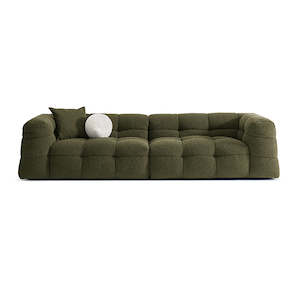 Sofas: MILO 3 Seater Fabric Sofa | Forest green