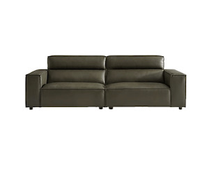 Sofas: ROMEO 3-Seater Genuine Leather Lounge Suite