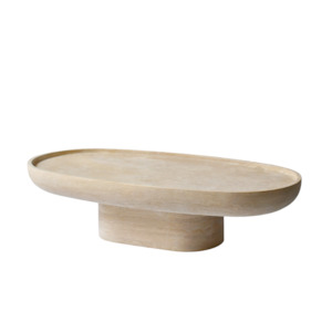 Coffee Tables: LEO Coffee Table | Natural Travertine | Beige