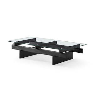 Coffee Tables: NEO Coffee Table | Tempered Glass | Black