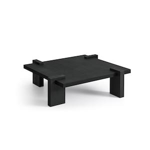 KAITO Black Wood Coffee Table – Sleek Design