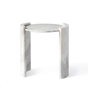 Side Table: ISABELLA Side Table | Natural Marble Volakas