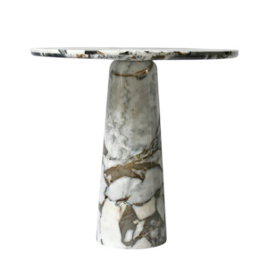 ANNA BISTRO TABLE | Natural Marble | Ocean Storm